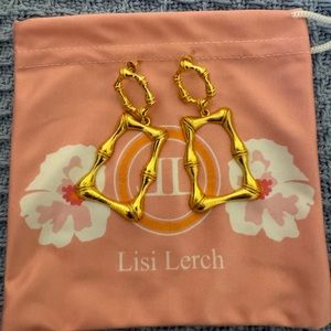 Lisa Lerch Gold Bamboo Jordan Earrings